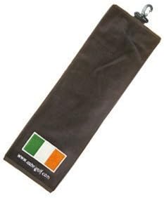 Trifold Golf Bag Towel - Ireland Flag