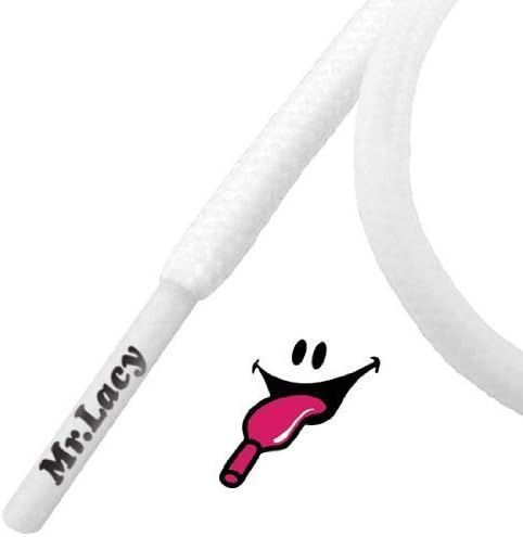 Mr LacyRoundies Laces - White