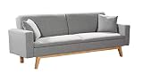  Mueblix Sofa Cama Sonora (Gris Claro)