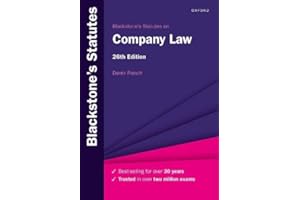 Blackstone's Statutes on Company Law (Blackstone's Statute Series)