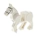 Produktbild Bausteine gebraucht 1 x Lego System Tier Pferd Weiss mit Augen schwarz Beine beweglich für Set 75901 10676 79111 70404 6036454 10352c01pb04