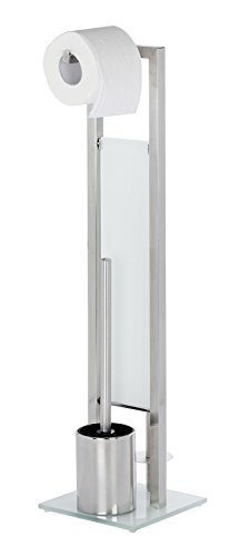 Wenko 21564100 Stand WC-Garnitur Rivalta, Edelstahl rostfrei, 18 x 70 x 20 cm, matt - 3