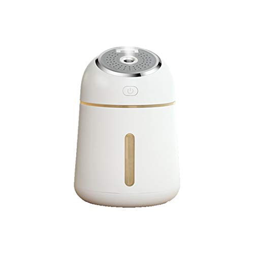 Preisvergleich Produktbild STAZSX Luftbefeuchter Mini-USB-Luftbefeuchter nach Hause Raumsprüher, Elfenbeinweiß + USB-Nachtlicht + USB-Lüfter