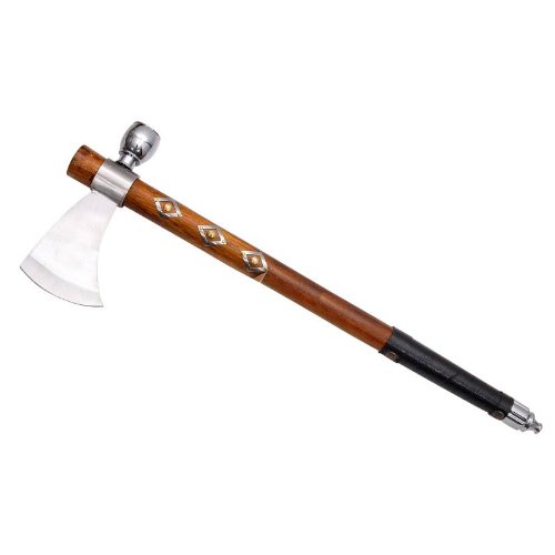 Preisvergleich Produktbild Tomahawk mit Leder umwickelten Stiel und Stahlklinge