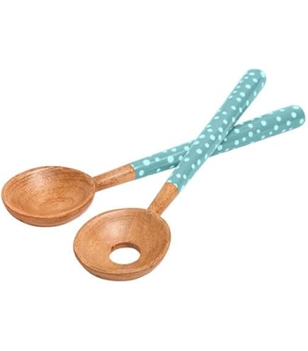 Dexam Sintra Mango Wood Spotted Salad Bowl – Duck Egg | Miriad Quest Leisure - View #11