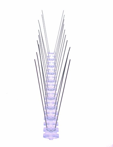Taubenspikes 2 reihig auf 50 cm Polycarbonatleiste, Taubenabwehr, Vogelschutz von MD