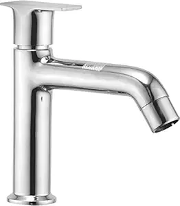 Oleanna Oglpchn Brass Pillar Tap Faucet (Silver, Chrome Finish)