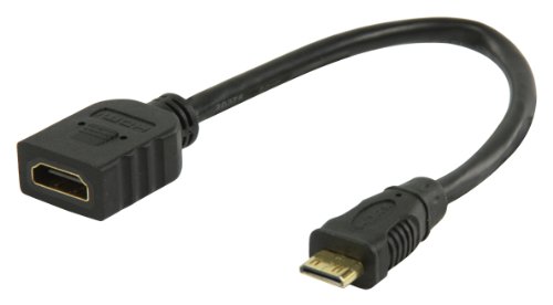 Valueline VGVP34590B02 High Speed HDMI Kabel mit Ethernet (Ministecker auf Eingang, 0,2m) schwarz