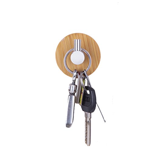 Klebehaken 8/Pack Bambus Mantel Handtuch Haken Kleiderbügel Edelstahl - 6