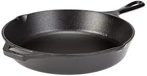 Lodge 13.25 Pre Seasoned Inch Cast Iron Skillet. Large Classic Cast Iron Skillet for Family Size Meals