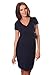 New Maternity Cocktail Dress V-Neck Pregnancy Clothing Wear Size 8 10 12 14 5416 Variety of Colours (8/S, Navy)