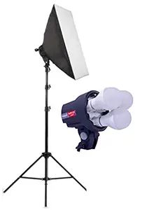 OCTOVA Simpex PRO HD LED 3 TRILITE Photo & Video Studio Light Softbox Lighting Kit, YouTube Shooting, Interview, Training, Film Making, Videography, Portrait, Product Photography, Soft Box