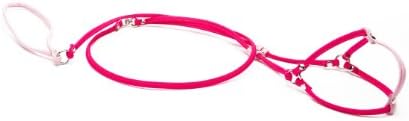 Pack Cloth Step In Two-Toned, Small Size 14-18, for Dog Collar,s 8-13lbs, Pack Cloth One-Piece Step-in Dog Harness and Lead, Fuschia/Pink