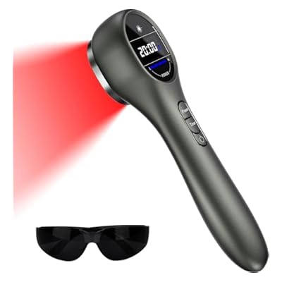 Red Light Infrared Device,portable Cold Red Light, Red Light Lamp Infrared Light Device With 5/10/15/20 Timer And 4 Power For Human/pets(14x650nm+3x808nm)