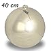 Produktbild Christbaumkugel Weihnachtskugel Kugel 40cm für den Weihnachtsbaum silbern hochglanz