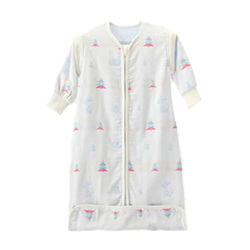 NANANA Baby Sleeping Bag Comodo Unisex Swaddle Dormire Cotone Stampa Coperta Wearable,XL