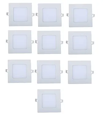 Original 8W Square LED Panel Light(White) - Pack of 10