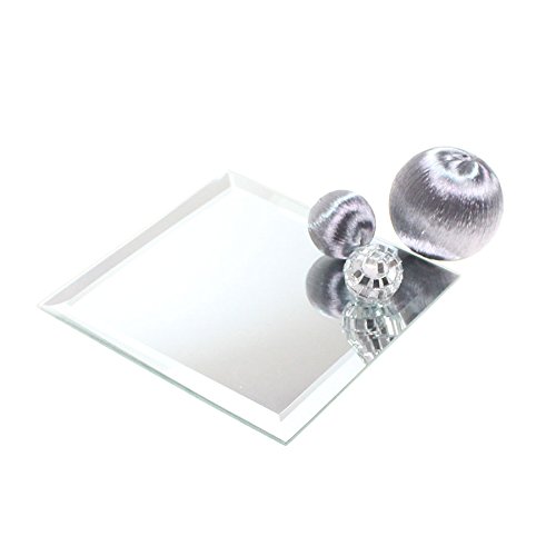 1 Spiegeluntersetzer Spiegelteller Spiegel Teller 12,5x12,5cm eckig