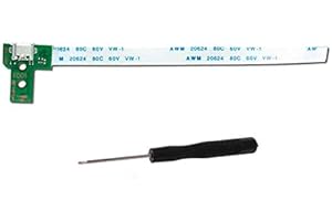THE TECH DOCTOR Replacement Micro USB Charging Port Adaptor Flex PCB Board for DualShock 4 PS4 Wireless Controller - Comes with Screwdriver - Professional Repair Kit (JDS-030)