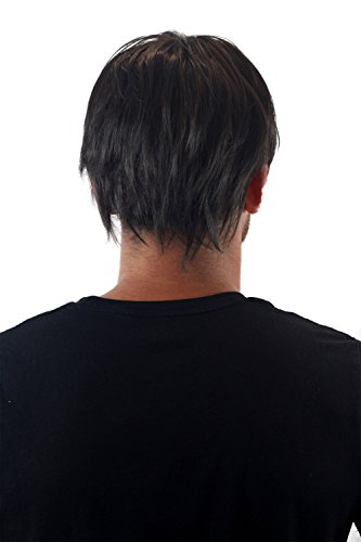 Männer-Perücke Herren dunkelbraun kurzhaarig frech GFW387-4 - 7