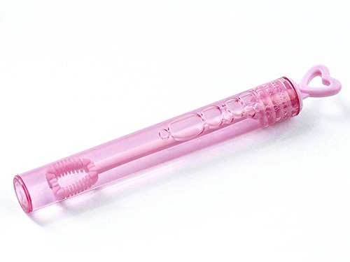 48 Wedding Bubbles Seifenblasen Hochzeit Reagenzgläschen mit Herzverschluss - pink