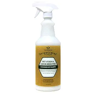 TriNova Natural Pet Stain and Odor Remover Eliminator - Advanced Enzyme Cleaner Spray - Remove Old & New Pet Stains & Smells for Dogs & Cats - All-Surface Safe - 32 OZ