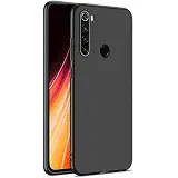 RIdhaniyaa™, redmi Note 8 Back Cover, Ultra-Slim [Non-Slip] [Scratch Resistant] All Sides Protection Lightweight Matte Case Back Cover for Redmi Note 8 | Mi Note 8. (Black)