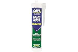 Ceys - Silicona Multiusos Universal - Evita filtraciones de agua y humedad - Color Blanco - 280 ML