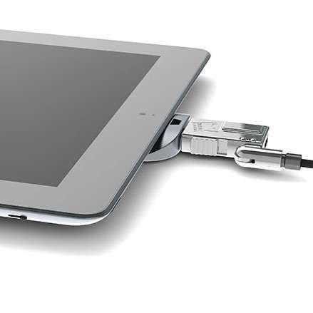 détail Maclocks - Platine antivol - Argent- câble Wedge