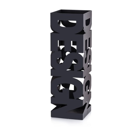 Topgoods " Design " Schirmständer Metall Regenschirmständer Schirmhalter ( Schwarz ,49cm )