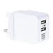 Produktbild Wand-Ladegerät, 2 USB-Ports für HAWEEL ® 1A / 2.1A Reise-Ladegerät für iPhone 6 & 6 Plus / andere Handys, UK Plug(White)