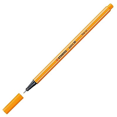 STABILO point 88 - Lot de 10 stylos-feutres pointe fine - Orange (88/54)