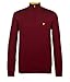 Produktbild Lyle&Scott Tolmount 1/4 Zip Merino Herrenpullover dunkelrot Größe XL
