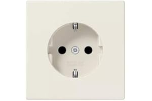 JUNG LS1521KI Enchufe Schuko, 16 A / 250 V, Blanco Marfil