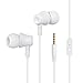 Produktbild TOPLUS Kopfhörer In Ear Kopfhörer bass, ears kopfhörer kopfhoerer in ear bass inklusive Mikrofon Rufannahmetaste für Iphone Samsung Smartphones Tablets MP3-Player usw(Weiß)
