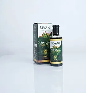 SIVANI Natural Hair Oil 200ml with Natural Herb extracts Amla & Neem Ayurvedic Nourishment for Hair, No Sulphates, No Parabens, No Silicone, No Mineral Oil