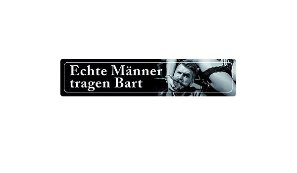 Echte Manner Tragen Bart Strassenschild Blechschild 46x10 Cm Str56 Amazon De Kuche Haushalt