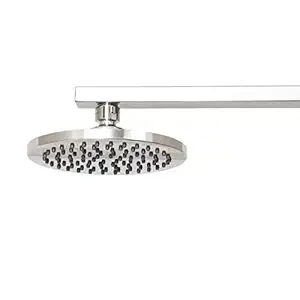 AmazonBasics Rain Shower Head, 6 Inch, Round, Polished Chrome