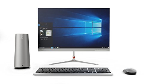 Lenovo Ideacentre 620S-03IKL - Ordenador de sobremesa  Intel Core i3-7100T  24GB de Memoria  8GB RAM   16GB Optane   2 TB HDD  Intel HD 600  Windows 10 Home  Plateado - Teclado QWERTY Espa  ol   rat  n