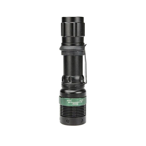 400 Lumen Zoomable CREE XM-L Q5 LED Taschenlampe Zoom Lamp Light – 3 Modus Einstellbare Helligkeit Wasserdichte Design Taschenlampe Beleuchtung für Wandern, Camping & Outdoor Aktivitäten (Schwarz) - 3