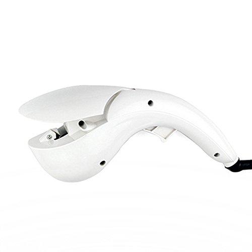 Jack & Rose Professional Automatic Ceramic Tourmaline Hair Curler Hair Styling Tool (White)