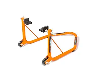 GrandPitstop Rear Paddock Stand with Swing Arm Rest (Orange)