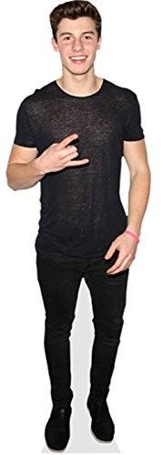 Shawn Mendes (Rockin) Pappaufsteller lebensgross (2 Groessen erhaeltlich).