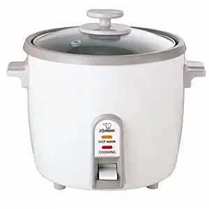 Zojirushi Eletric Rice Cooker & Steamer, 1 Litre, White (NH-SQ-10-WB)