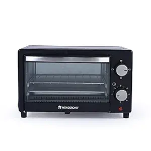 Wonderchef Oven Toaster Griller (OTG) - 9 Litres, Black - With Auto Power-Off with Bell, Heat-Resistant Tempered Glass, 2 Years Warranty