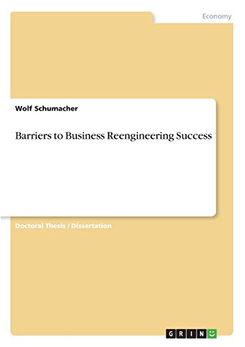 Preisvergleich Produktbild Barriers to Business Reengineering Success