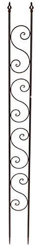 Nene-Home INSINNA Rankgitter-180 cm, dunkelrostfarben lackiertes Schmiedeeisen
