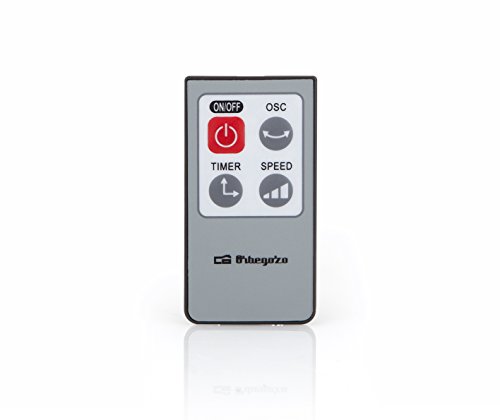 Orbegozo TWM 0975 Turmventilator (42 W, 3 Geschwindigkeiten, programmierbar, Fernbedienung),Schwarz/Grau - 6