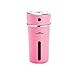 Produktbild GEXING Aroma Diffusor 300mlWireless Auto Aromatherapie Luftbefeuchter Auto Mute Auto Parfüm Liefert Tragbare Kreative Ladung Spray Luftreiniger Holzmaserung,Pink-300ml