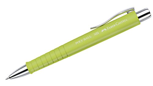 Faber-Castell A.W. 241164 - Kugelschreiber Poly Ball XB, Strichstärke 0.5 mm, limette